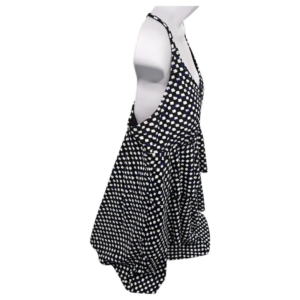 Jaclyn Smith One Piece Swimsuit Polka Dot Black White Layered Womens Size 20 - Picture 3 of 14